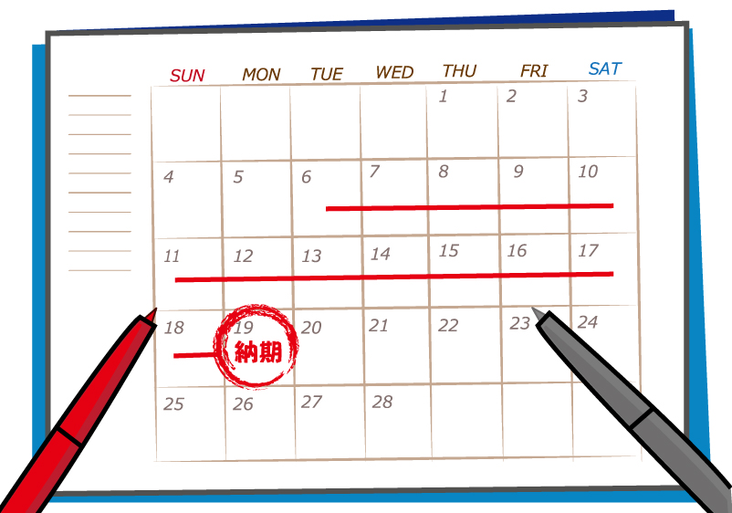 かつらの納期 かつらの納期