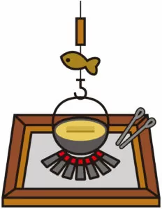 囲炉裏で火傷 囲炉裏で火傷