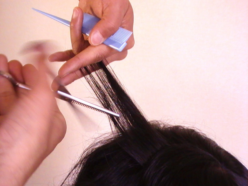 かつらのカット仕上げ かつらのカット仕上げ