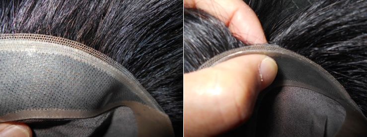 かつらのフロント部分 かつらのフロント部分