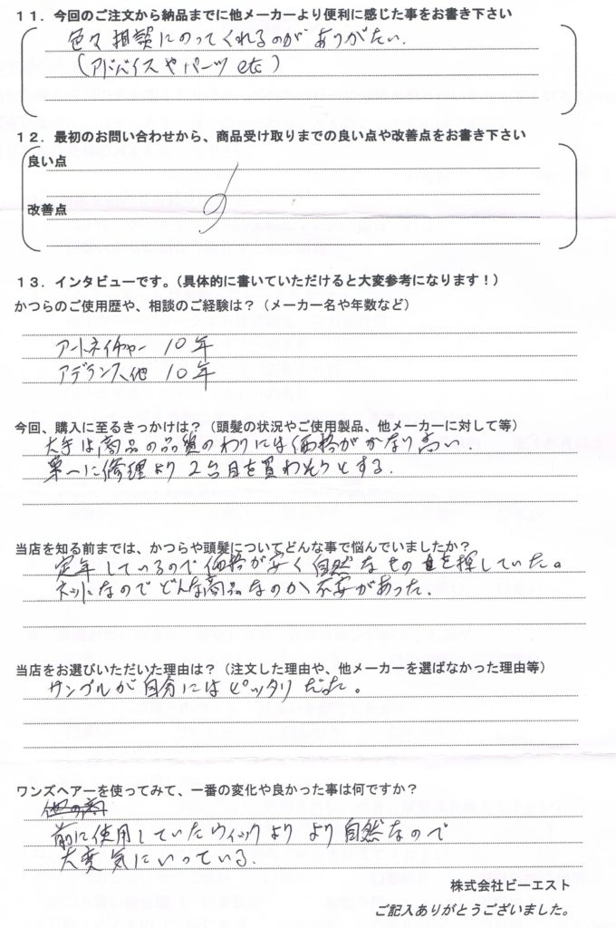 かつらのリース(年会費)契約が切れる(奈良県) かつらのリース(年会費)契約が切れる(奈良県)