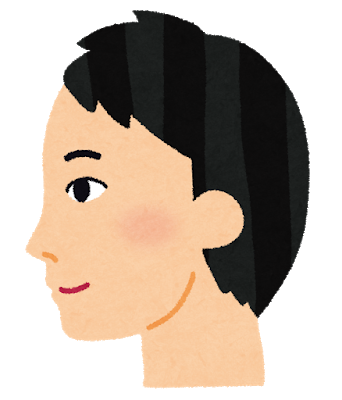 もみあげの毛量と長さ もみあげの毛量と長さ