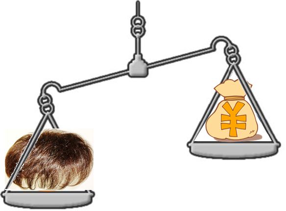 かつらの適正価格 かつらの適正価格