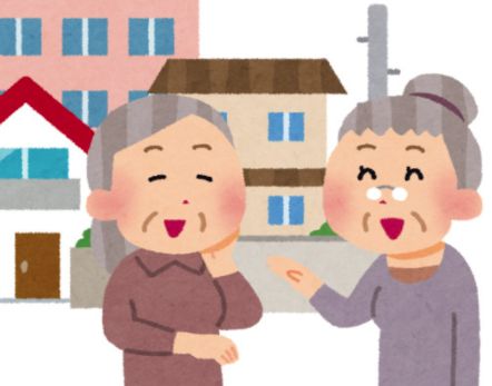 かつらを外してご近所に挨拶?